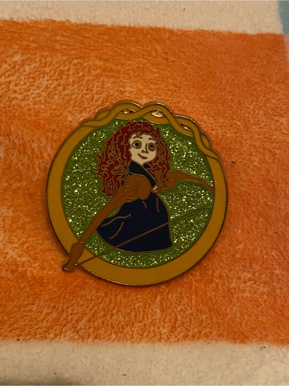 Princess Merida Glitter Pin